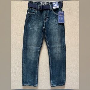 Boy Surplus Brand Denim Embroidered Pockets Jeans Blue Color Size 14